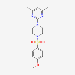 2-{4-[(4-Methoxyphenyl)sulfonyl]piperazin-1-yl}-4,6-dimethylpyrimidine