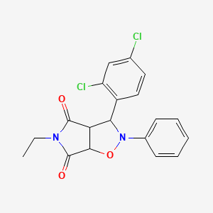 2H-Pyrrolo[3,4-d]isoxazole-4,6(3H,5H)-dione, 3-(2,4-dichlorophenyl)-5-ethyldihydro-2-phenyl-