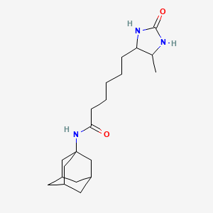 molecular formula C20H33N3O2 B11054681 N-1-adamantyl-6-(5-methyl-2-oxoimidazolidin-4-yl)hexanamide 