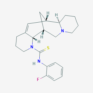 N~3~-(2-Fluorophenyl)-3,15-diazatetracyclo[7.7.1.0~2,7~.0~10,15~]heptadec-7-ene-3-carbothioamide