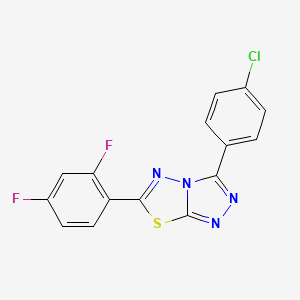 3-(4-Chlorophenyl)-6-(2,4-difluorophenyl)[1,2,4]triazolo[3,4-b][1,3,4]thiadiazole