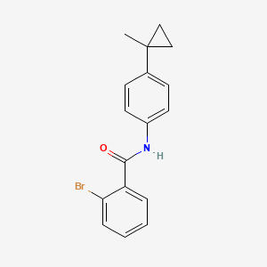 molecular formula C17H16BrNO B11054916 2-bromo-N-[4-(1-methylcyclopropyl)phenyl]benzamide 