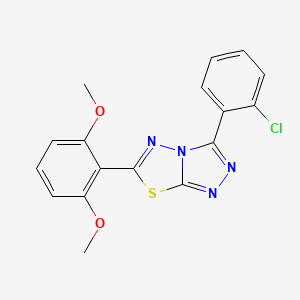 3-(2-Chlorophenyl)-6-(2,6-dimethoxyphenyl)[1,2,4]triazolo[3,4-b][1,3,4]thiadiazole