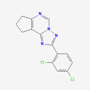 2-(2,4-dichlorophenyl)-8,9-dihydro-7H-cyclopenta[e][1,2,4]triazolo[1,5-c]pyrimidine