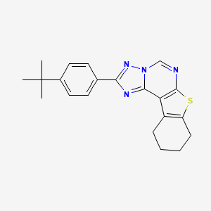 2-(4-Tert-butylphenyl)-8,9,10,11-tetrahydro[1]benzothieno[3,2-e][1,2,4]triazolo[1,5-c]pyrimidine