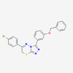 3-[3-(benzyloxy)phenyl]-6-(4-bromophenyl)-7H-[1,2,4]triazolo[3,4-b][1,3,4]thiadiazine