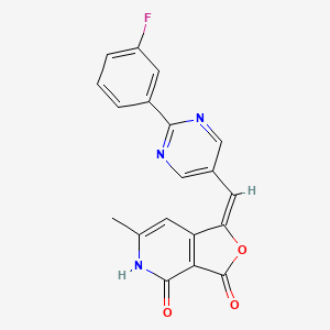 molecular formula C19H12FN3O3 B11055020 (1E)-1-{[2-(3-fluorophenyl)pyrimidin-5-yl]methylidene}-6-methylfuro[3,4-c]pyridine-3,4(1H,5H)-dione 