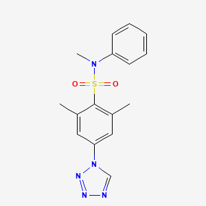 N,2,6-trimethyl-N-phenyl-4-(1H-tetrazol-1-yl)benzenesulfonamide