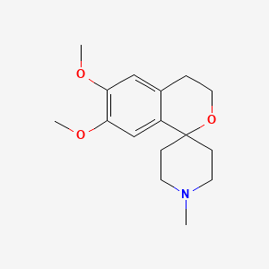 6,7-Dimethoxy-1'-methyl-3,4-dihydrospiro[isochromene-1,4'-piperidine]