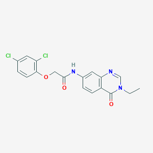 2-(2,4-dichlorophenoxy)-N-(3-ethyl-4-oxo-3,4-dihydroquinazolin-7-yl)acetamide