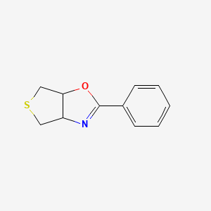 molecular formula C11H11NOS B11055260 2-Phenyl-3a,4,6,6a-tetrahydrothieno[3,4-d][1,3]oxazole 