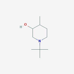 molecular formula C10H21NO B11055266 1-Tert-butyl-4-methylpiperidin-3-ol 