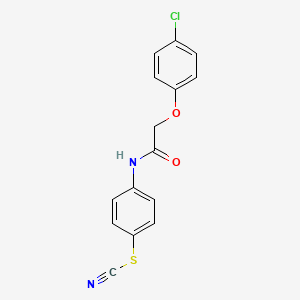 4-{[(4-Chlorophenoxy)acetyl]amino}phenyl thiocyanate