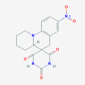 8-nitro-2,3,4,4a-tetrahydro-1H,2'H,6H-spiro[pyrido[1,2-a]quinoline-5,5'-pyrimidine]-2',4',6'(1'H,3'H)-trione