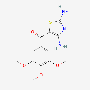 [4-Amino-2-(methylamino)-1,3-thiazol-5-yl](3,4,5-trimethoxyphenyl)methanone