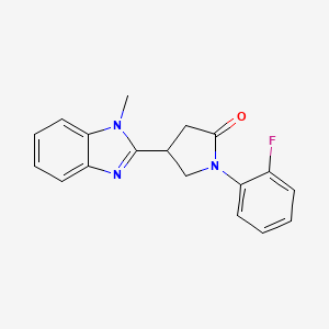 1-(2-fluorophenyl)-4-(1-methyl-1H-benzimidazol-2-yl)pyrrolidin-2-one