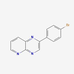 molecular formula C13H8BrN3 B11055423 2-(4-Bromophenyl)pyrido[2,3-b]pyrazine 