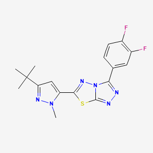 6-(3-tert-butyl-1-methyl-1H-pyrazol-5-yl)-3-(3,4-difluorophenyl)[1,2,4]triazolo[3,4-b][1,3,4]thiadiazole