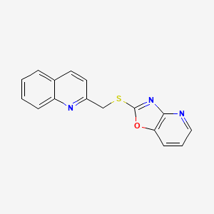 2-[([1,3]Oxazolo[4,5-b]pyridin-2-ylsulfanyl)methyl]quinoline