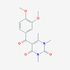 5-[(3,4-dimethoxyphenyl)carbonyl]-1,3,6-trimethylpyrimidine-2,4(1H,3H)-dione