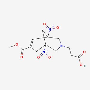 3-[7-(Methoxycarbonyl)-1,5-dinitro-3-azabicyclo[3.3.1]non-6-en-3-yl]propanoic acid