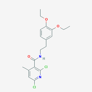 molecular formula C19H22Cl2N2O3 B11055522 2,6-dichloro-N-[2-(3,4-diethoxyphenyl)ethyl]-4-methylpyridine-3-carboxamide 