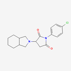 molecular formula C18H21ClN2O2 B11055552 1-(4-chlorophenyl)-3-(octahydro-2H-isoindol-2-yl)pyrrolidine-2,5-dione 