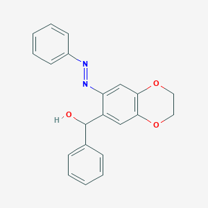 phenyl{7-[(E)-phenyldiazenyl]-2,3-dihydro-1,4-benzodioxin-6-yl}methanol