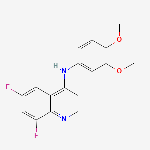 N-(3,4-dimethoxyphenyl)-6,8-difluoroquinolin-4-amine