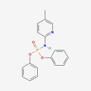 molecular formula C18H17N2O3P B11055647 Diphenyl (5-methylpyridin-2-yl)phosphoramidate CAS No. 3143-74-6