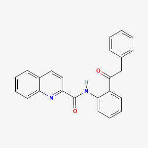 N-[2-(2-phenylacetyl)phenyl]quinoline-2-carboxamide