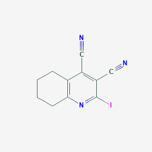 molecular formula C11H8IN3 B11055709 2-Iodo-5,6,7,8-tetrahydroquinoline-3,4-dicarbonitrile 