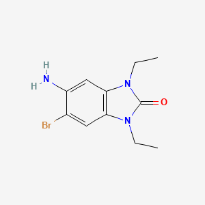 5-Amino-6-bromo-1,3-diethyl-1,3-dihydro-benzoimidazol-2-one