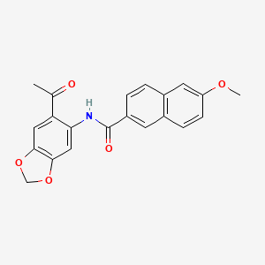 N-(6-acetyl-1,3-benzodioxol-5-yl)-6-methoxynaphthalene-2-carboxamide