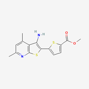 Methyl 5-(3-amino-4,6-dimethylthieno[2,3-b]pyridin-2-yl)thiophene-2-carboxylate