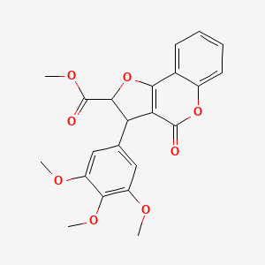 methyl 4-oxo-3-(3,4,5-trimethoxyphenyl)-2,3-dihydro-4H-furo[3,2-c]chromene-2-carboxylate