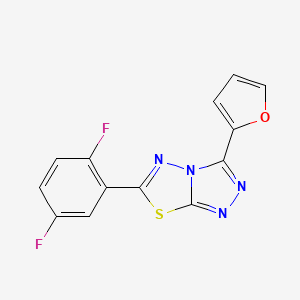 6-(2,5-Difluorophenyl)-3-(furan-2-yl)[1,2,4]triazolo[3,4-b][1,3,4]thiadiazole