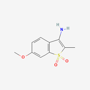 6-Methoxy-2-methyl-1-benzothiophen-3-amine 1,1-dioxide