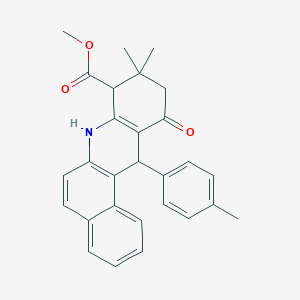 Methyl 9,9-dimethyl-12-(4-methylphenyl)-11-oxo-7,8,9,10,11,12-hexahydrobenzo[a]acridine-8-carboxylate