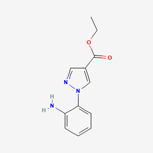 Ethyl 1-(2-aminophenyl)pyrazole-4-carboxylate