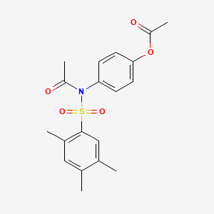 4-{Acetyl[(2,4,5-trimethylphenyl)sulfonyl]amino}phenyl acetate