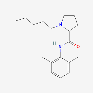 molecular formula C18H28N2O B11055951 N-(2,6-dimethylphenyl)-1-pentylprolinamide 