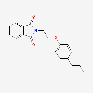 molecular formula C19H19NO3 B11056005 2-[2-(4-propylphenoxy)ethyl]-1H-isoindole-1,3(2H)-dione 