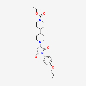 Ethyl 1'-[2,5-dioxo-1-(4-propoxyphenyl)-3-pyrrolidinyl]-4,4'-bipiperidine-1-carboxylate