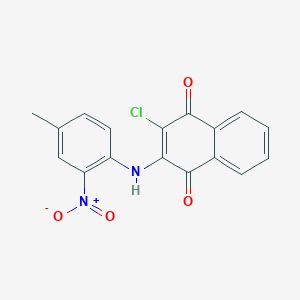 2-Chloro-3-(4-methyl-2-nitroanilino)naphthoquinone