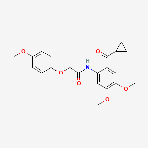 N-[2-(cyclopropylcarbonyl)-4,5-dimethoxyphenyl]-2-(4-methoxyphenoxy)acetamide