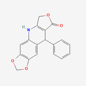 9-Phenyl-6,9-dihydro[1,3]dioxolo[4,5-g]furo[3,4-b]quinolin-8(5H)-one