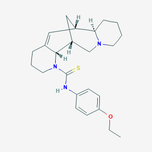 (1R,2S,9S,10R)-N~3~-(4-Ethoxyphenyl)-3,15-diazatetracyclo[7.7.1.0~2,7~.0~10,15~]heptadec-7-ene-3-carbothioamide