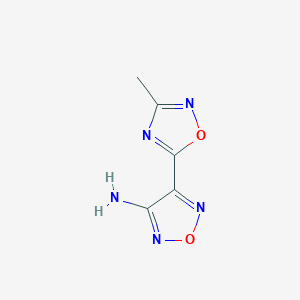 4-(3-Methyl-1,2,4-oxadiazol-5-yl)-1,2,5-oxadiazol-3-amine