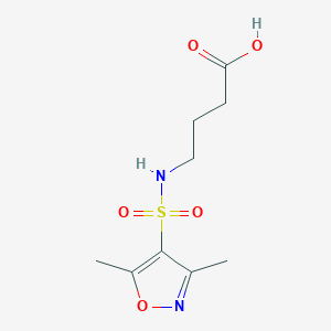 4-{[(3,5-Dimethylisoxazol-4-yl)sulfonyl]amino}butanoic acid